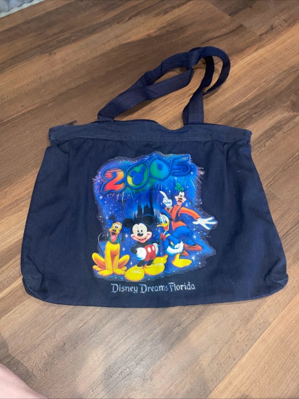 Disney Navy Blue 2000s Character Tote Bag